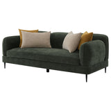 Jade Green Chenille Modern Track Arm Sofa from Coaster - Luna Furniture