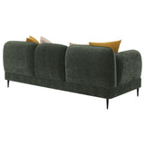 Jade Green Chenille Modern Track Arm Sofa from Coaster - Luna Furniture