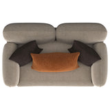 Jade Latte Chenille Upholstered Sculpted Track Arm Loveseat from Coaster - Luna Furniture