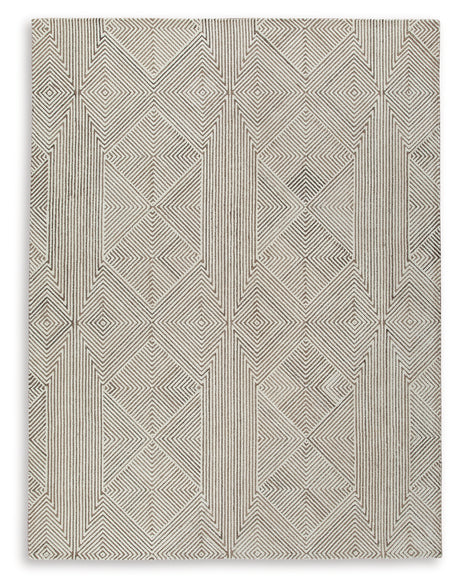 Jadott Beige/Brown Large Rug from Ashley - Luna Furniture