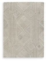 Jadott Beige/Brown Medium Rug from Ashley Furniture - Luna Furniture