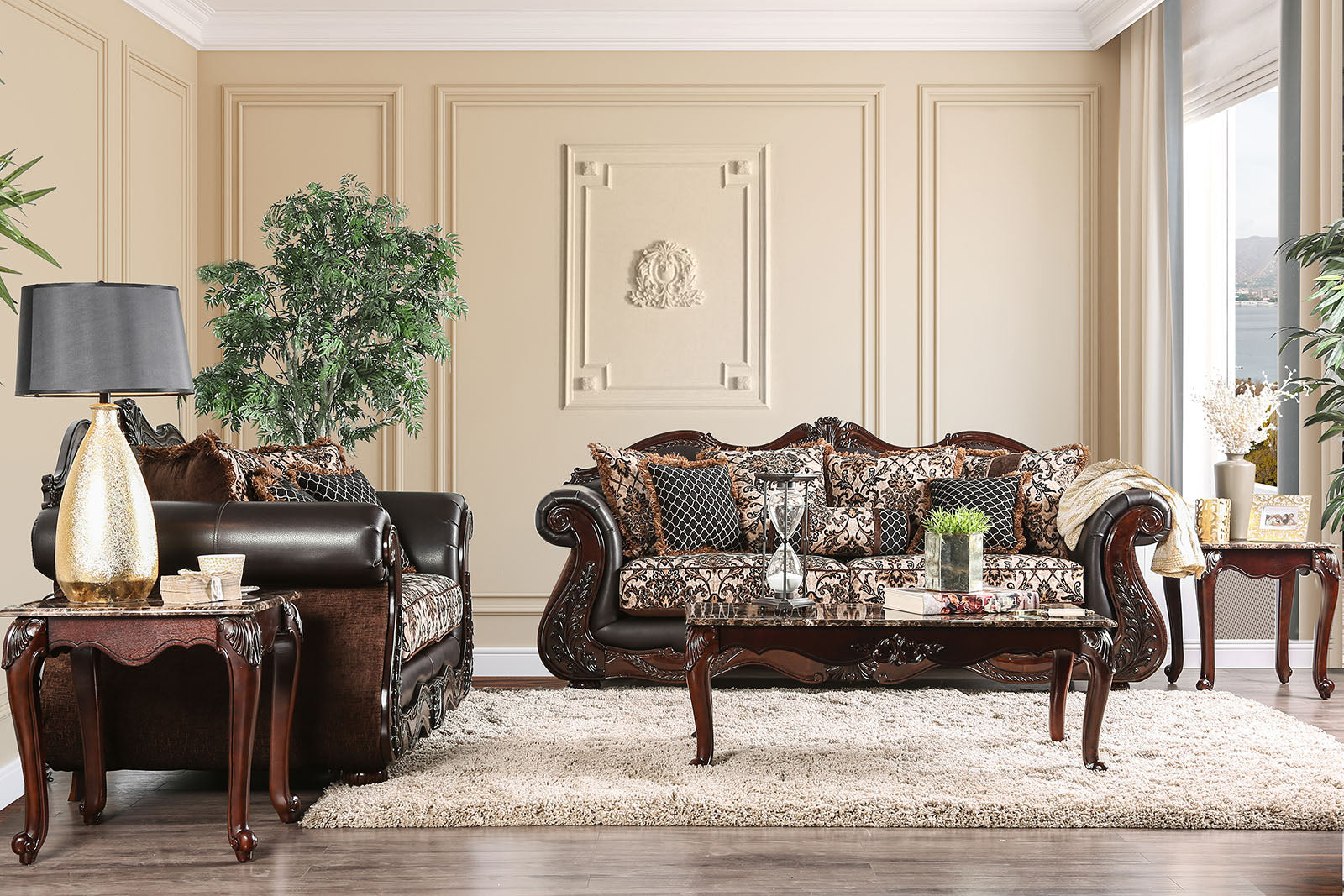 Jamael Brown/Espresso Sofa – Luna Furniture