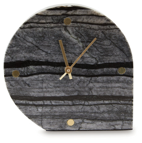 Janmour Black Table Clock from Ashley - Luna Furniture