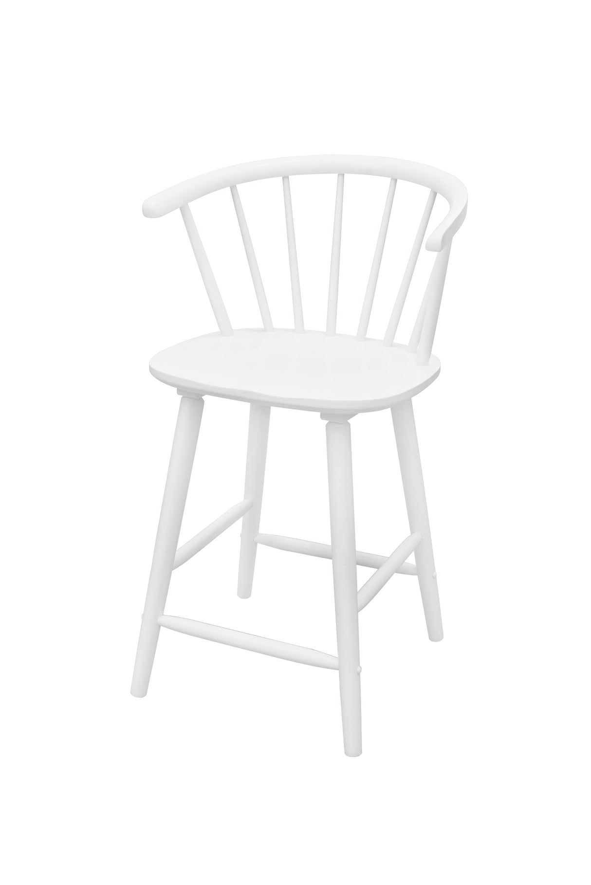Janna White Counter Height Stool, Set of 2 from Crown Mark - Luna Furniture