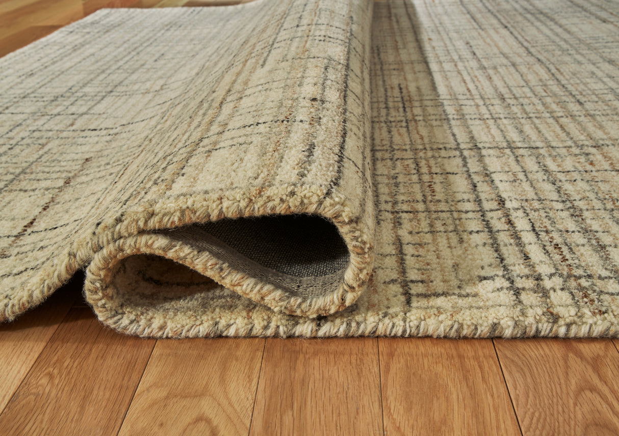 Janston Ivory/Gray/Tan Large Rug from Ashley - Luna Furniture