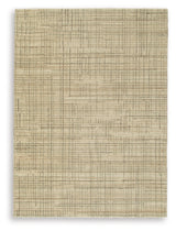 Janston Ivory/Gray/Tan Medium Rug from Ashley - Luna Furniture