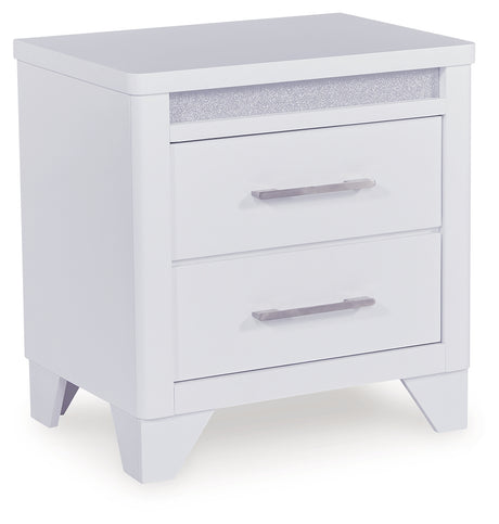 Jarlee White King Panel Bed, Dresser, Mirror and Nightstand from Ashley - Luna Furniture