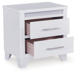 Jarlee White King Panel Bed, Dresser, Mirror and Nightstand from Ashley Furniture - Luna Furniture
