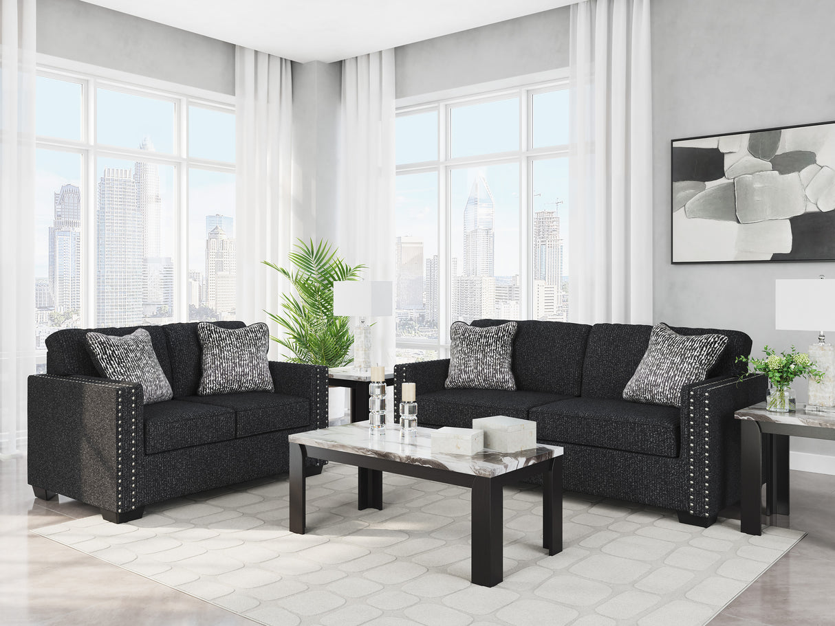 Jasmine Peaks Coal Living Room Set from Ashley - Luna Furniture