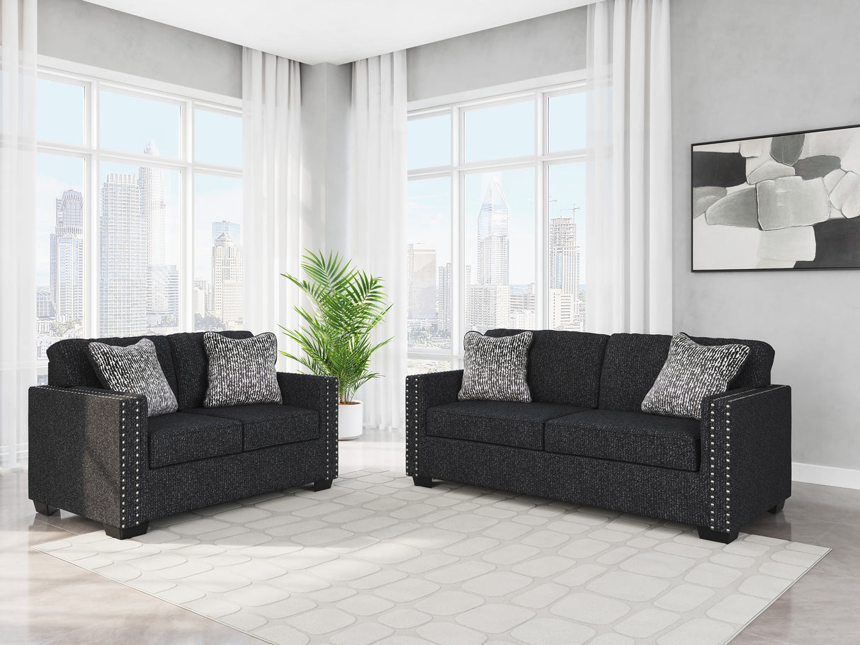 Jasmine Peaks Coal Living Room Set from Ashley - Luna Furniture