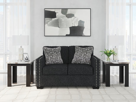 Jasmine Peaks Coal Loveseat from Ashley - Luna Furniture