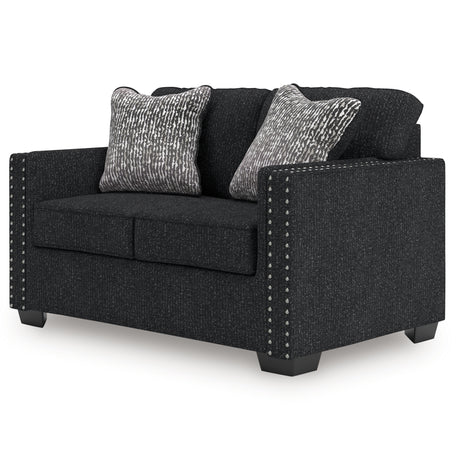 Jasmine Peaks Coal Loveseat from Ashley - Luna Furniture