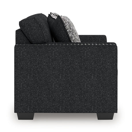 Jasmine Peaks Coal Loveseat from Ashley - Luna Furniture