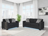 Jasmine Peaks Coal Living Room Set from Ashley - Luna Furniture