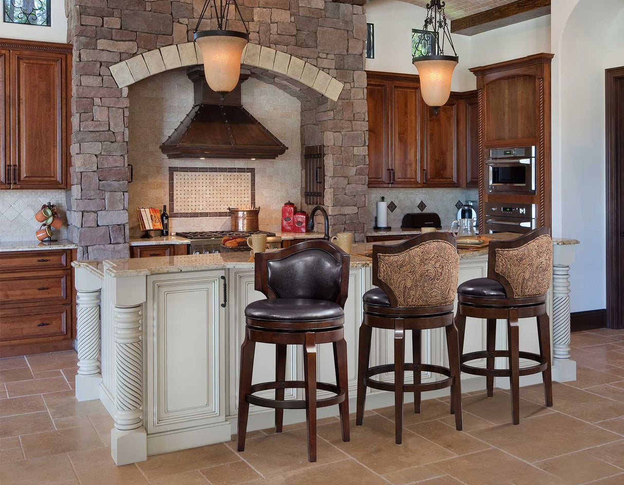 Jasper 30″ Bar Stool, Swivel, Set of 2 from Steve Silver - Luna Furniture