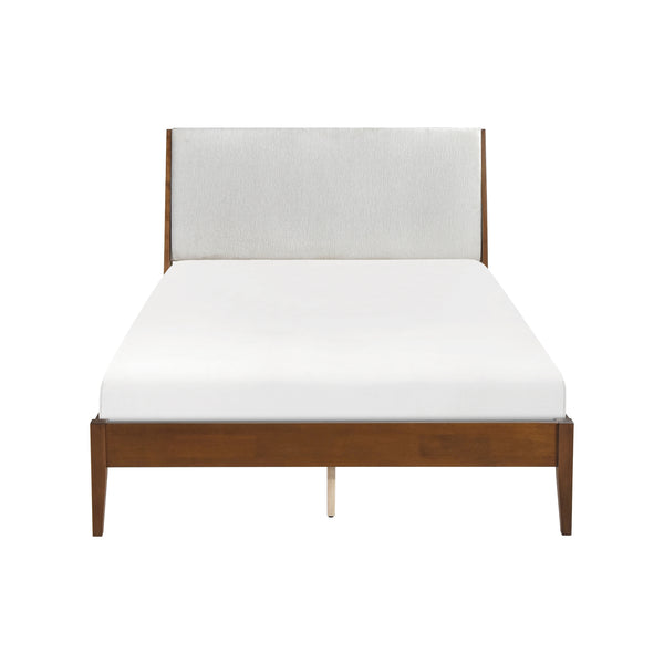 Jasper Light Gray/Chestnut Eastern King Platform Bed