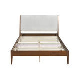 Jasper Light Gray/Chestnut Eastern King Platform Bed from Homelegance - Luna Furniture