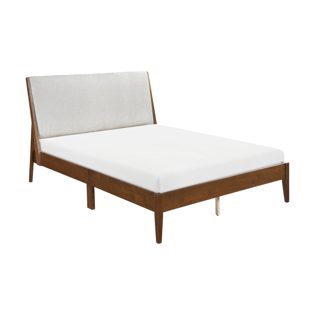 Jasper Light Gray/Chestnut Queen Platform Bed from Homelegance - Luna Furniture
