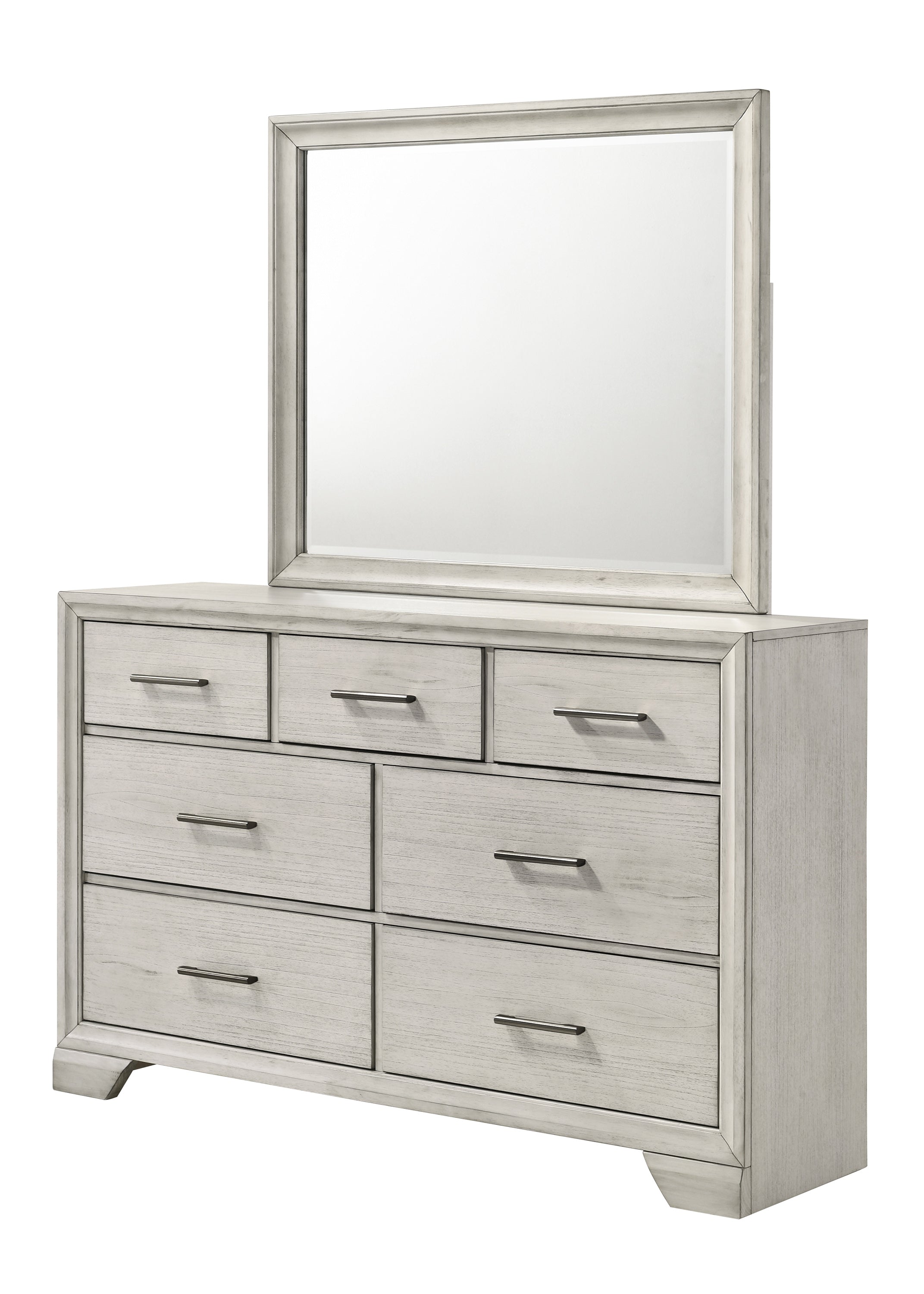 Jaymes White Mist Sleigh Storage Platform Bedroom Set – Luna Furniture
