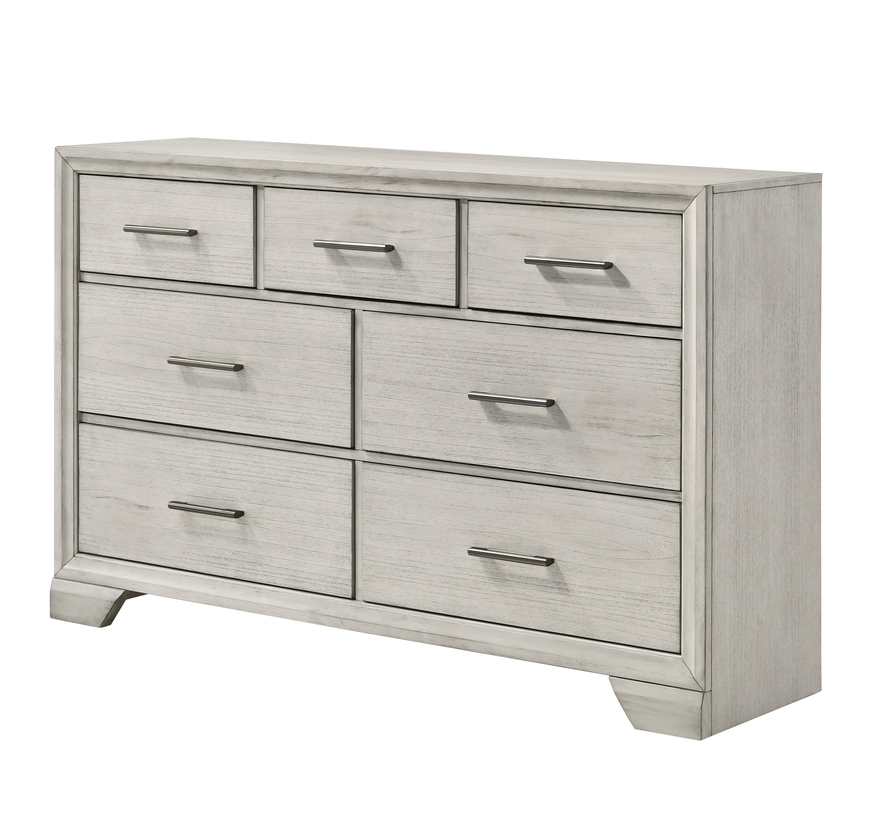 Jaymes White Mist Sleigh Storage Platform Bedroom Set – Luna Furniture