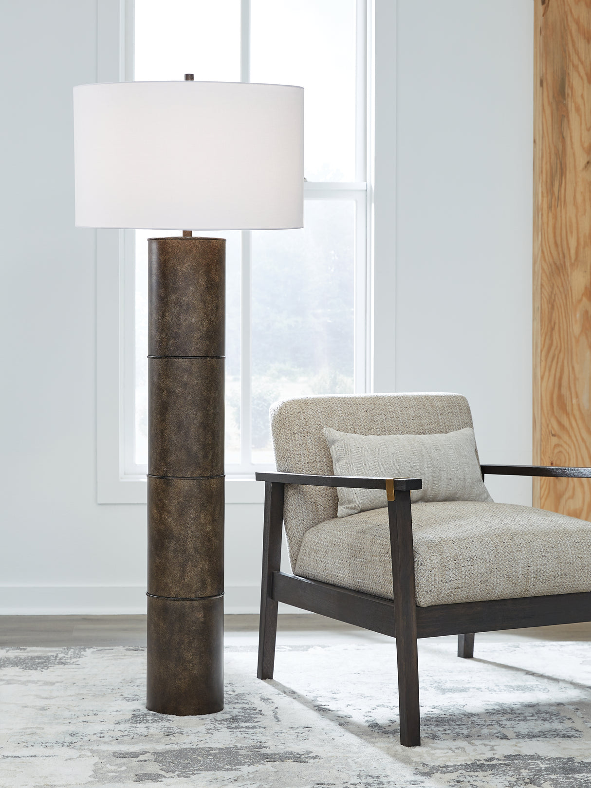 Jebson Dark Bronze Finish Floor Lamp from Ashley - Luna Furniture