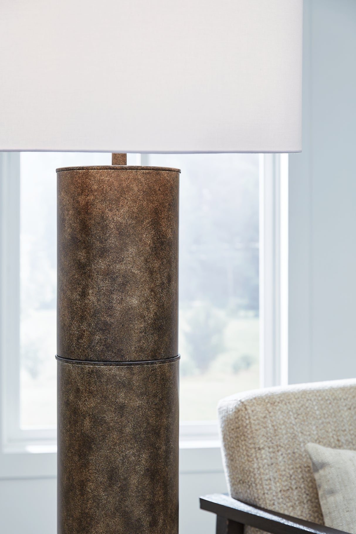 Jebson Dark Bronze Finish Floor Lamp from Ashley - Luna Furniture