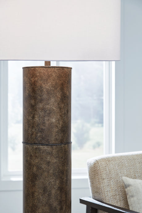 Jebson Dark Bronze Finish Floor Lamp from Ashley - Luna Furniture