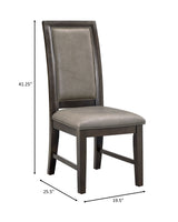 Jeffries Brown Dining Chair, Set of 2 from Crown Mark - Luna Furniture