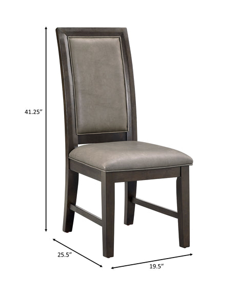 Jeffries Brown Dining Chair, Set of 2 from Crown Mark - Luna Furniture