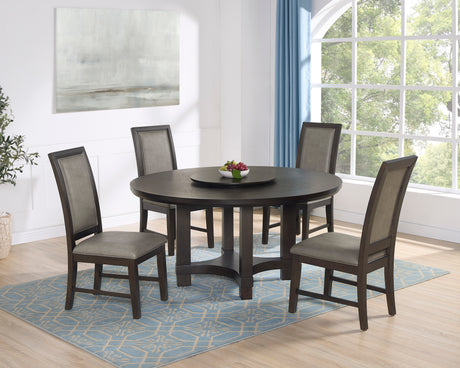 Jeffries Brown Round Dining Set from Crown Mark - Luna Furniture