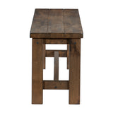 Jerrick Burnished Brown 6-Piece 79" Dining Set with Bench from Homelegance - Luna Furniture