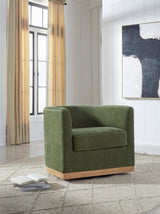 Jersonlow Forest Green Swivel Chair from Ashley - Luna Furniture