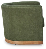 Jersonlow Forest Green Swivel Chair from Ashley - Luna Furniture