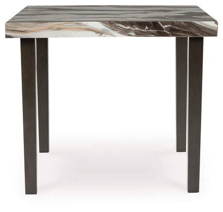 Jeshina Dark Brown/Beige Counter Height Dining Table from Ashley - Luna Furniture