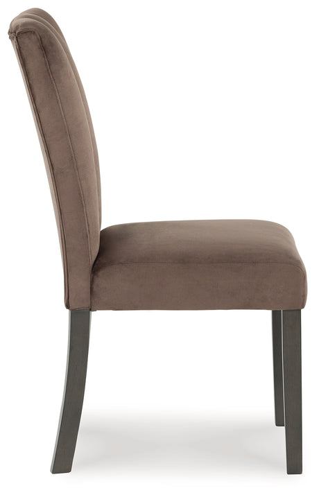 Jeshina Mocha Dining Chair, Set of 2 from Ashley - Luna Furniture
