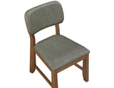 Ventura Green/Brown Side Chair, Set of 2