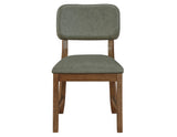 Ventura Green/Brown Side Chair, Set of 2