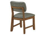 Ventura Green/Brown Side Chair, Set of 2