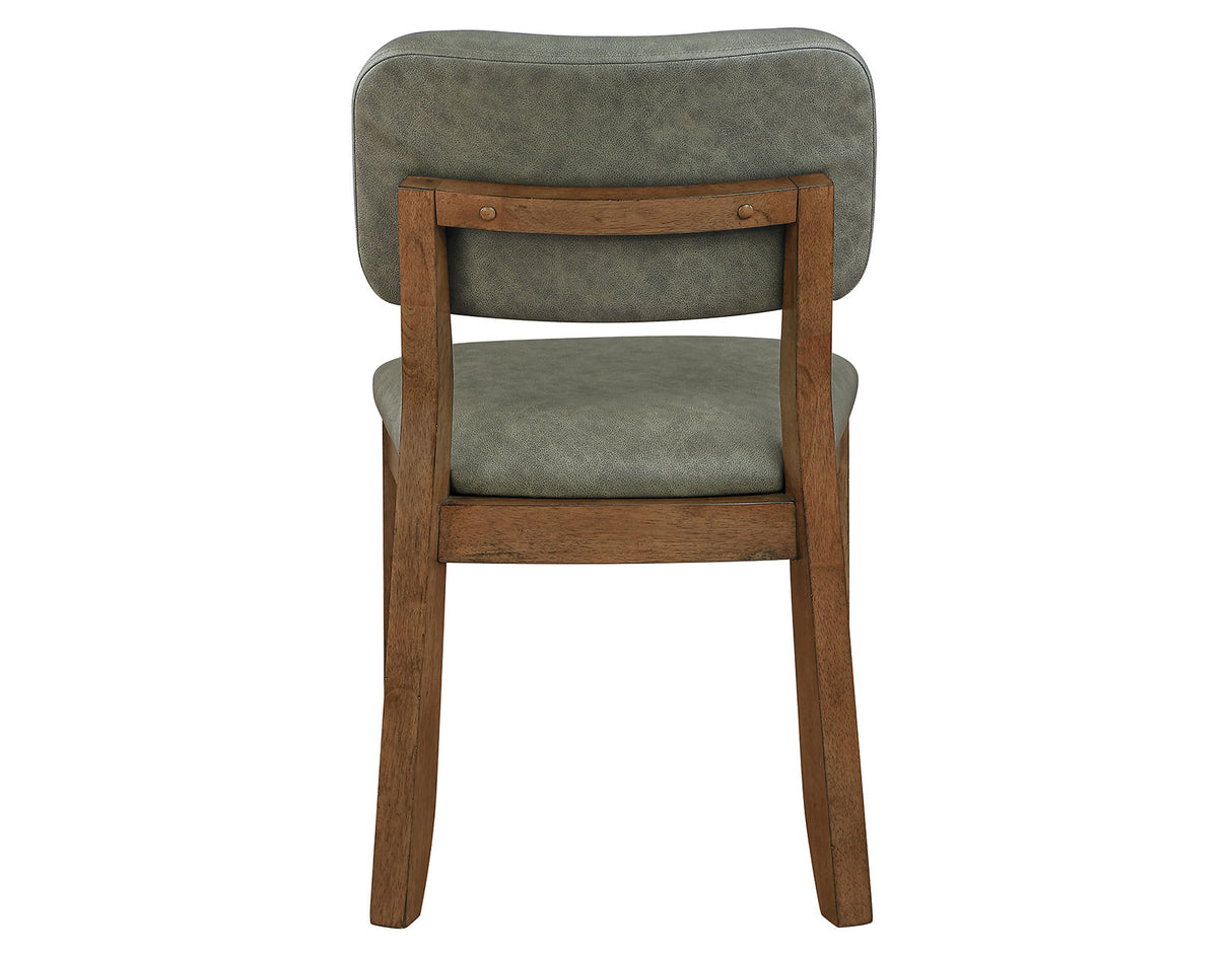 Ventura Green/Brown Side Chair, Set of 2