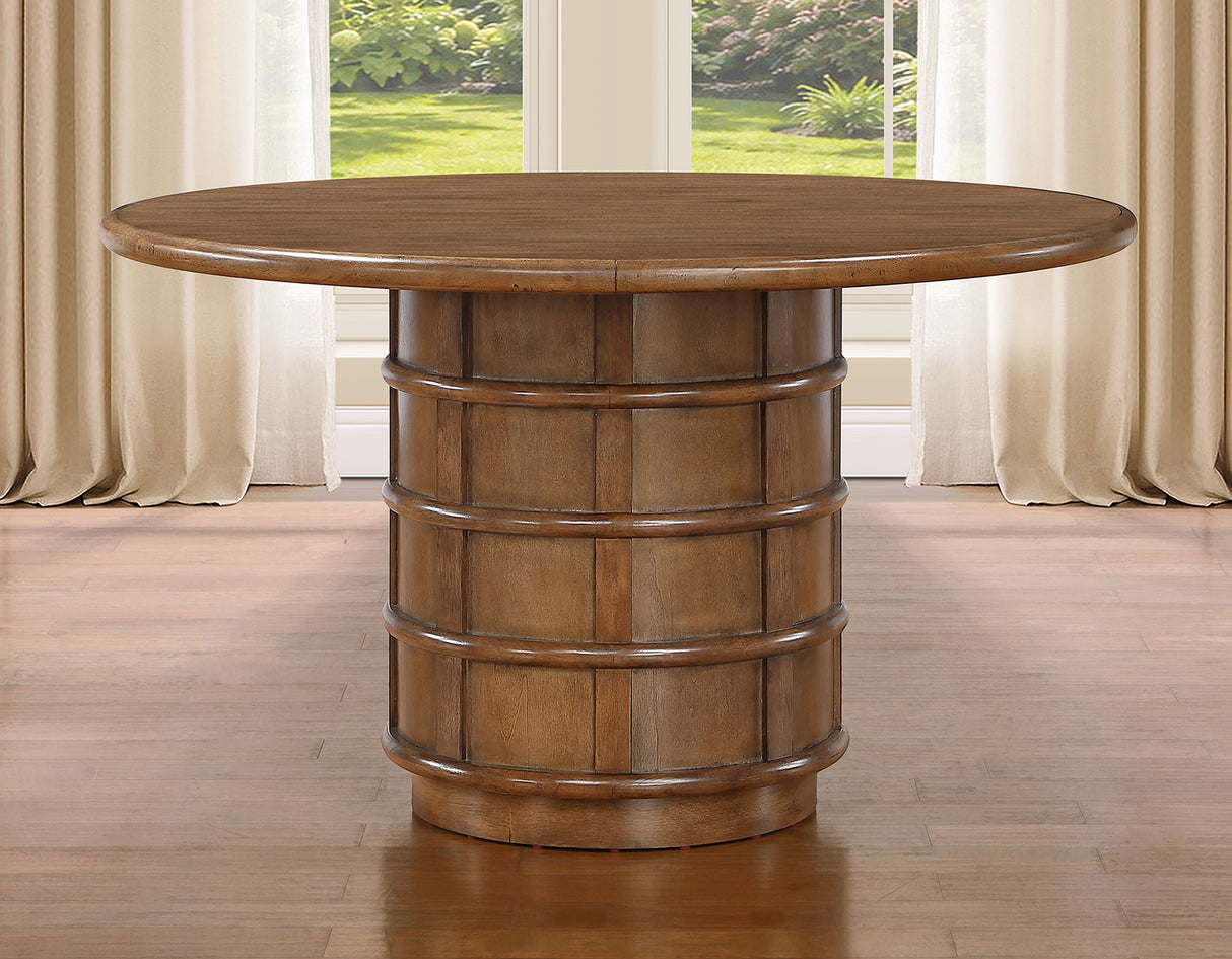 Ventura Brown Round Dining Room Set from Steve Silver - Luna Furniture