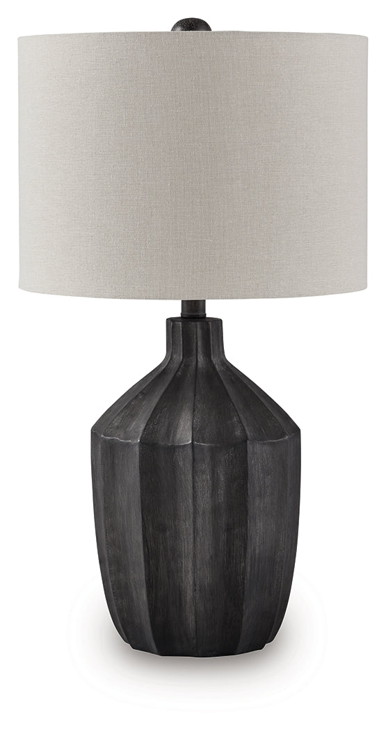 Jilton Black Table Lamp – Luna Furniture