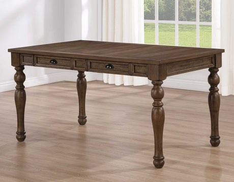 Joanna Caramel Brown Dining Room Set from Steve Silver - Luna Furniture