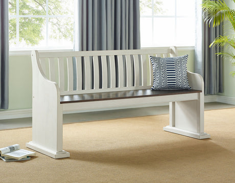 Joanna Bench with Back from Steve Silver - Luna Furniture
