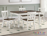 Joanna Ivory/Mocha 5-Piece Kids Dining Set from Steve Silver - Luna Furniture