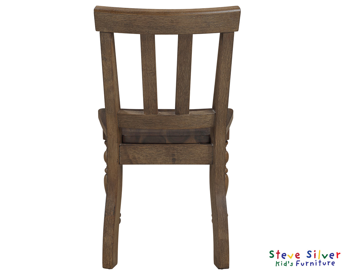 Joanna Mocha Solid Wood Kids Dining Side Chair from Steve Silver - Luna Furniture
