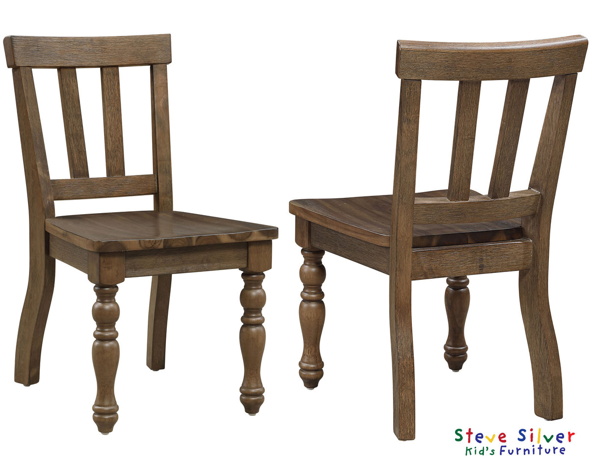Joanna Mocha Solid Wood Kids Dining Side Chair from Steve Silver - Luna Furniture