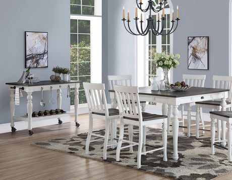 Joanna Two Tone Kitchen Cart from Steve Silver - Luna Furniture