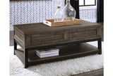 Johurst Grayish Brown Lift-top Coffee Table and 2 End Tables from Ashley - Luna Furniture
