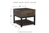 Johurst Grayish Brown Lift-top Coffee Table and 2 End Tables from Ashley - Luna Furniture