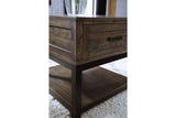 Johurst Grayish Brown Lift-top Coffee Table and 2 End Tables from Ashley - Luna Furniture